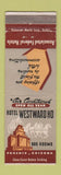 Matchbook Cover - Hotel Westward Ho Phoenix AZ