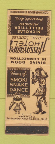 Matchbook Cover - Hassayampa Hotel Prescott AZ Indian