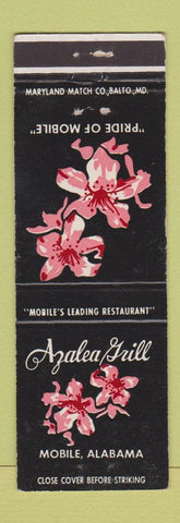 Matchbook Cover - Azalea Grill Mobile AL