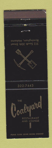 Matchbook Cover - Coalyard Restaurant Birmingham AL WEAR