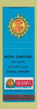Matchbook Cover - Motel Carousel Quality Court Motels Dothan AL