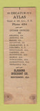 Matchbook Cover - Atlas Auto Finance Decatur AL WEAR