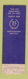 Matchbook Cover - American Life Insurance Birmingham AL WORN