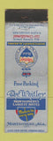 Matchbook Cover - Whitley Hotel Montgomery AL