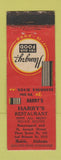 Matchbook Cover - Harry's Restaurant Mobile AL WEAR