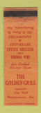 Matchbook Cover - Golden Grill Montgomery AL WEAR