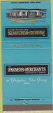 Matchbook Cover - Farmers Merchants Bank Bridgeton NJ