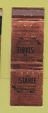 Matchbook Cover - The Stable  WEAR