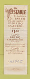 Matchbook Cover - The Stable  WEAR