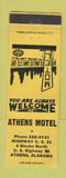 Matchbook Cover - Athens Motel Athens AL WEAR