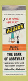 Matchbook Cover - Bank of Abbeville AL