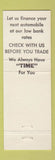 Matchbook Cover - Camden National Bank Camden AL