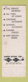 Matchbook Cover - 1st National Bank Bay Minette Loxley AL