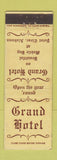 Matchbook Cover - Grand Hotel Point Clear AL WEAR #2