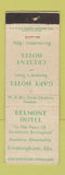 Matchbook Cover - Belmont Hotel Birmingham AL Gary Hotel Crescent Bessemer AL
