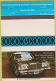 Matchbook Cover - 1975 Chrysler New Yorker BLANK CREASE 40 Strike