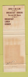 Matchbook Cover - Sundy's Kitchen Stanford CA