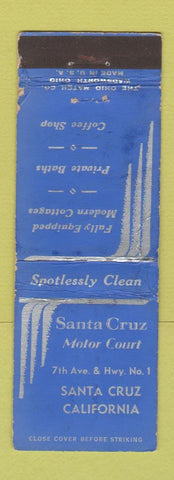 Matchbook Cover - Santa Cruz Motor Court CA WEAR