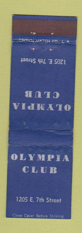 Matchbook Cover - Olympia Club CROWN WEAR