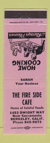 Matchbook Cover - Fire Side Cafe Berkeley CA