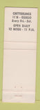 Matchbook Cover - Fire Side Cafe Berkeley CA