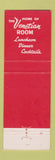Matchbook Cover - Beverly Crest Hotel Beverly Hills CA