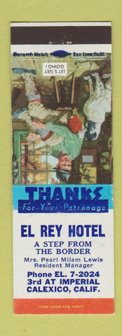 Matchbook Cover - El Rey Hotel Calexico CA