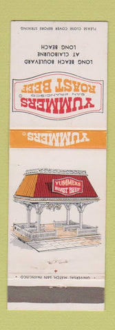 Matchbook Cover - Yummers Roast Beef Long Beach CA