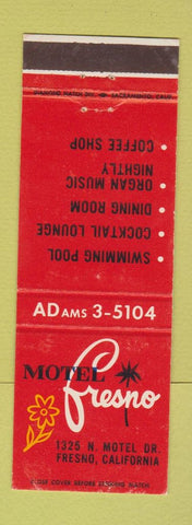 Matchbook Cover - Motel Fresno CA