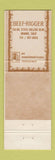 Matchbook Cover - Beef Rigger Restaurant Orange CA