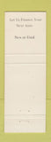 Matchbook Cover - Ashville Savings Bank AL