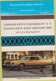 Matchbook Cover - 1975 Chrysler Imperial LeBaron Philadlephia Zone 40 Strike