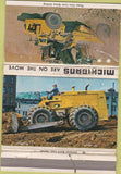 Matchbook Cover - Michigan Tractors Machinery NO TOWN WORN 40 Strike
