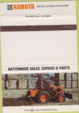 Matchbook Cover - Kubota Tractors BLANK 40 Strike