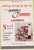 Matchbook Cover - Hobard Meat Grinders Troy OH 40 Strike