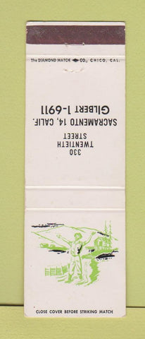 Matchbook Cover - 330 Twentieth Street Sacramento CA