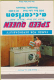 Matchbook Cover - Speed Queen Washer Dryer Minneapolis MN girlie 40 Strike