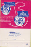 Matchbook Cover - Speed Queen Washer Dryer Whalley BC girlie 40 Strike
