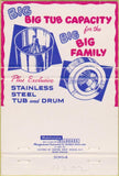 Matchbook Cover - Speed Queen Washer Dryer Pasch Radio girlie 40 Strike