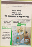 Matchbook Cover - Bostn Tile Terrazzo Detroit MI girlie 40 Strike