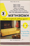 Matchbook Cover - Kroehler Furniture Detroit MI girlie 40 Strike