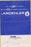 Matchbook Cover - Kroehler Furniture Detroit MI girlie 40 Strike