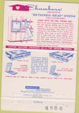 Matchbook Cover - Chambers Kitchens McAlester OK girlie 40 Strike