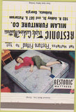 Matchbook Cover - Restonic Matresses Valdosta GA girlie 40 Strike