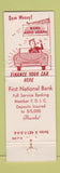Matchbook Cover - 1st National Bank Ottawa KS