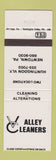 Matchbook Cover - Valley Cleaners Newtown PA