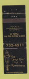 Matchbook Cover - Lamp Liter Inn Restaurant Visalia CA WEAR