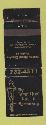 Matchbook Cover - Lamp Liter Inn Restaurant Visalia CA WEAR