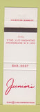 Matchbook Cover - Junior's Oklahoma City OK