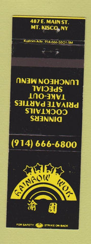 Matchbook Cover - Rainbow Wok Mount Kisco NY